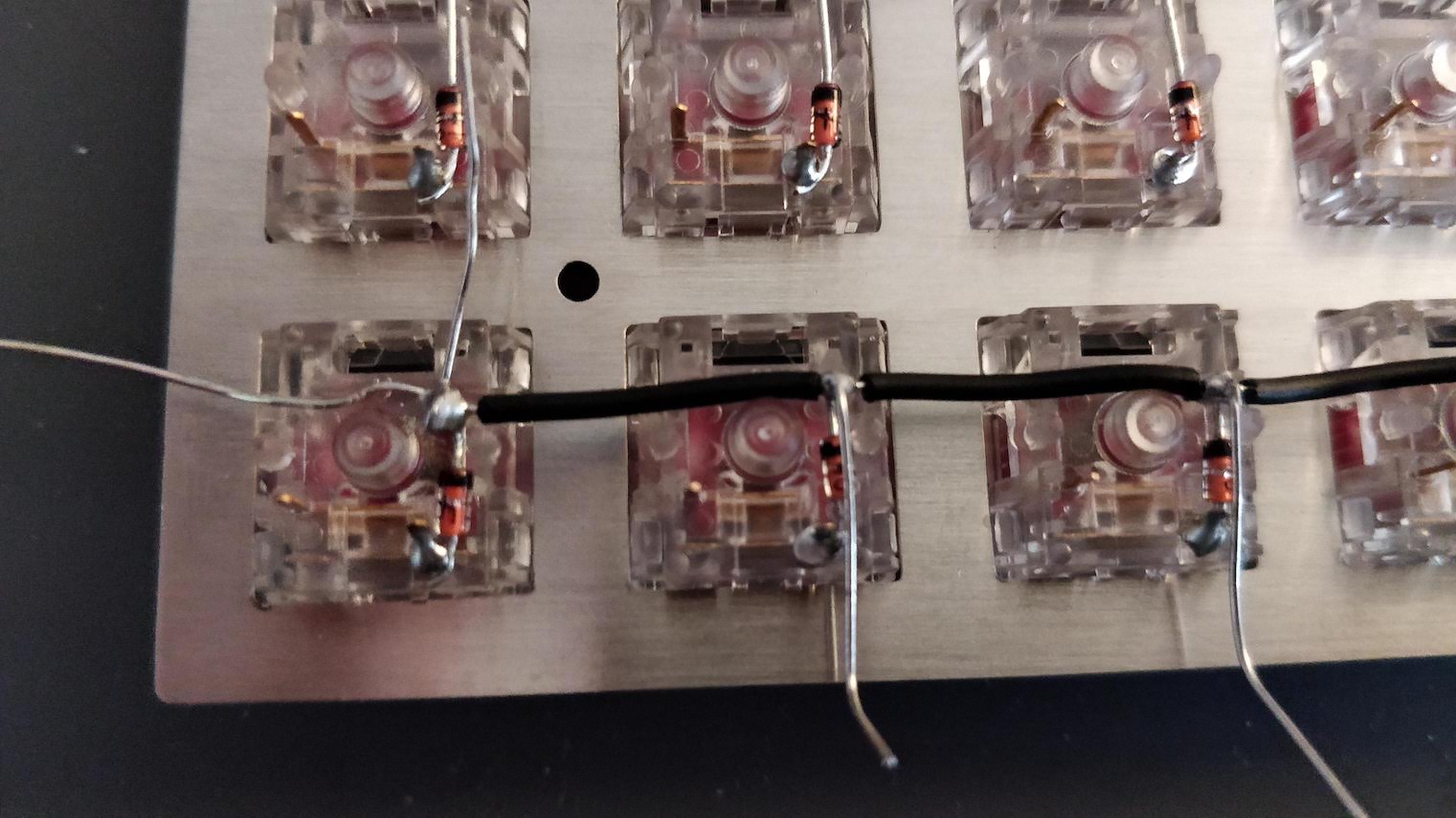 soldering first diode in a row