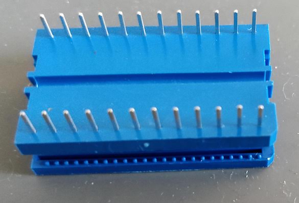 the ribbon cable DIP connector