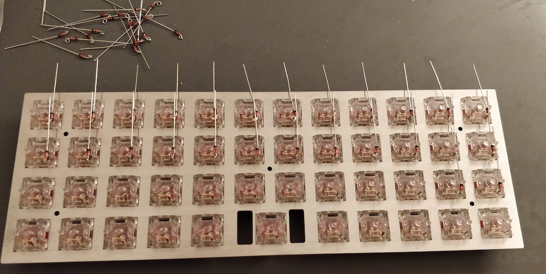 two rows of diodes