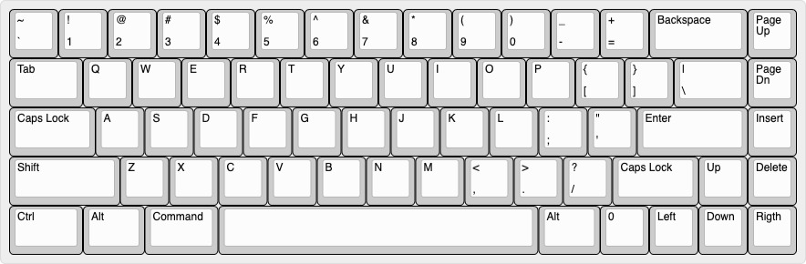 AEK67 layout