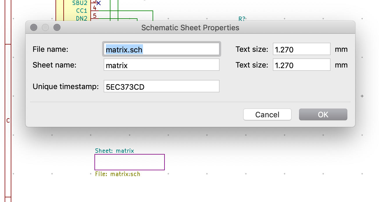 Hierarchical sheet