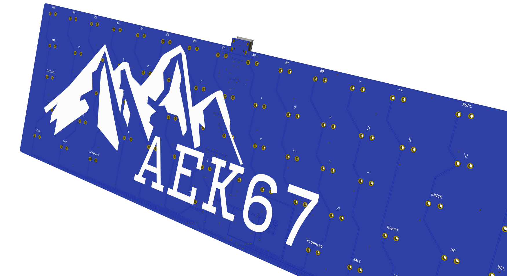 AEK67 PCB Front