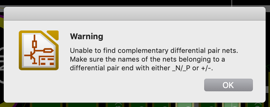 Differential Pair error