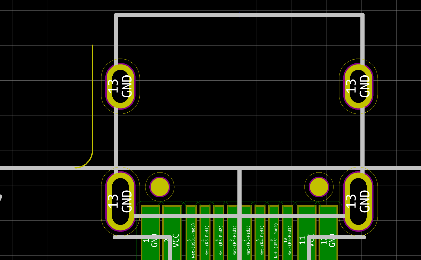 Left USB cut