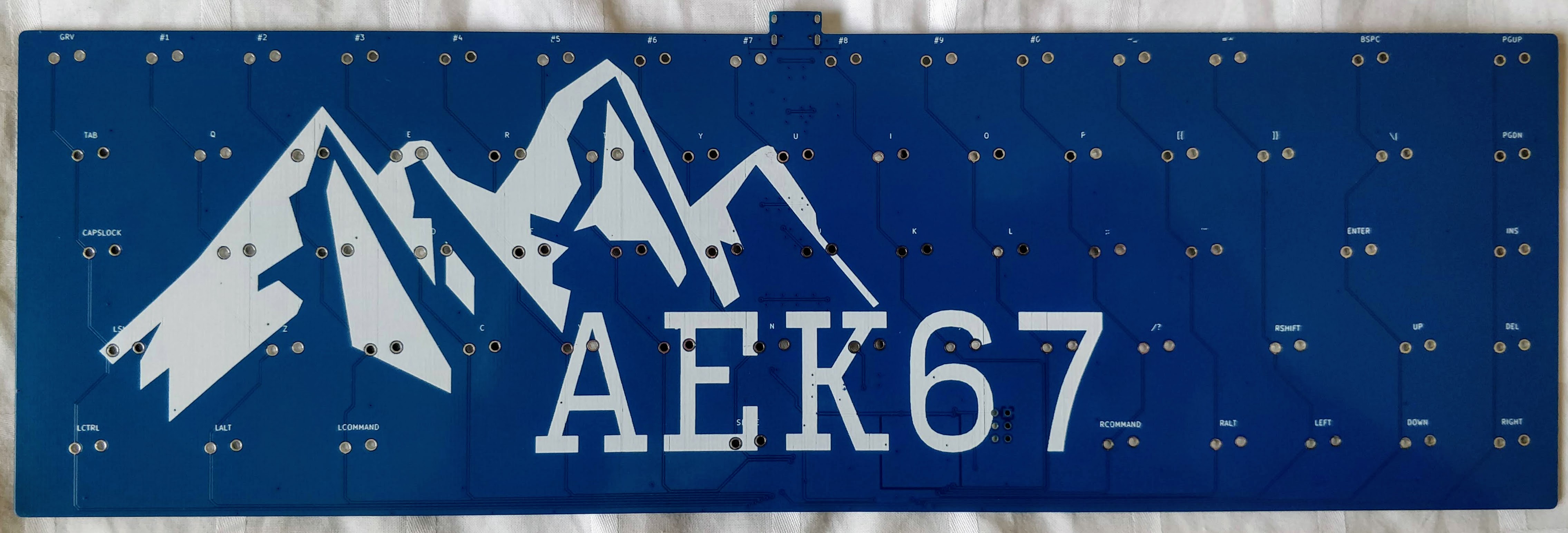 AEK67 front PCB