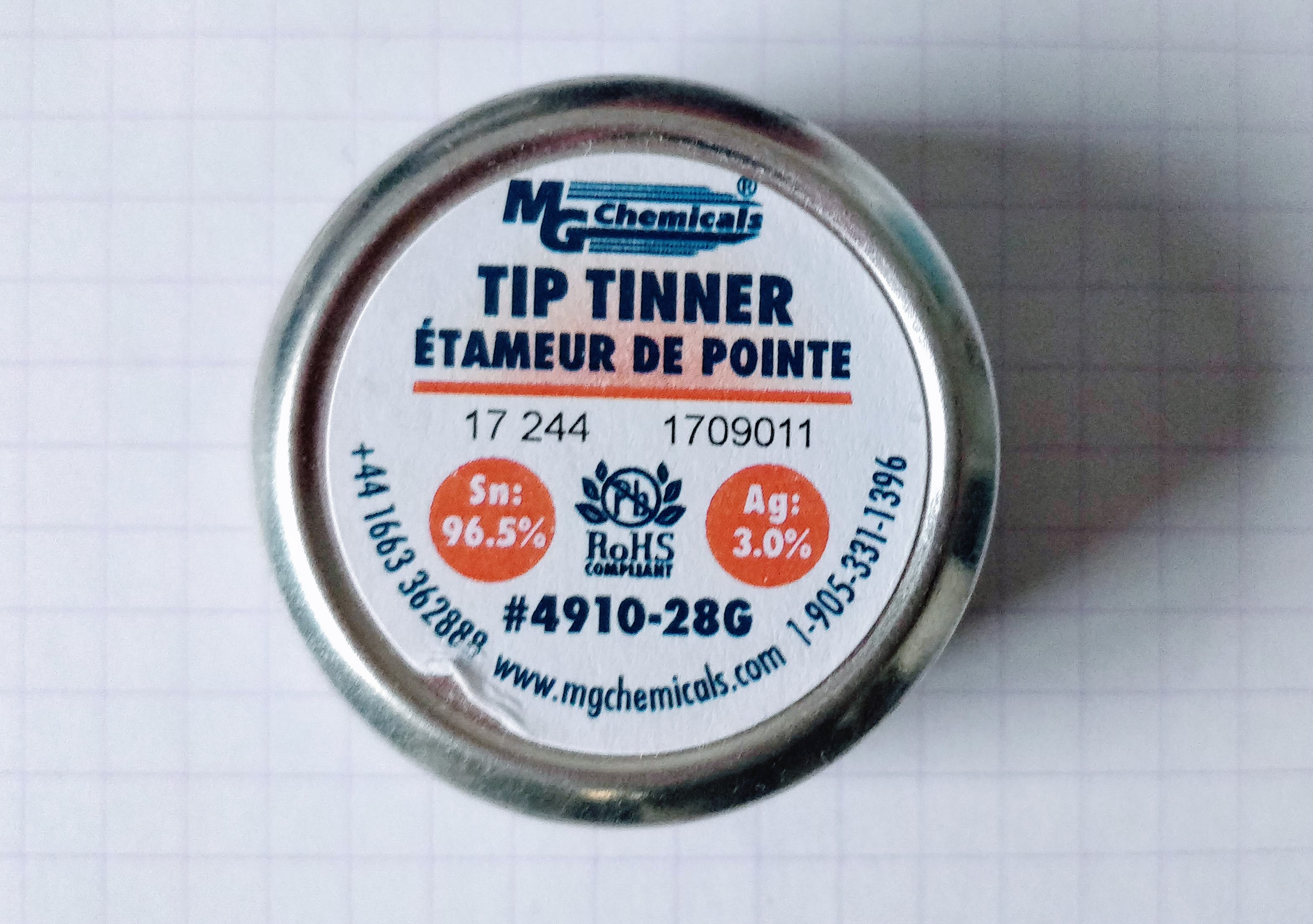 MgChemicals tip tinning